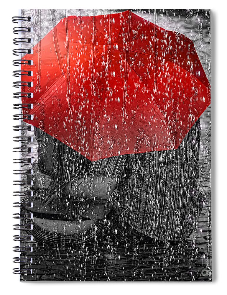 Love Spiral Notebook featuring the photograph Love by Mo T