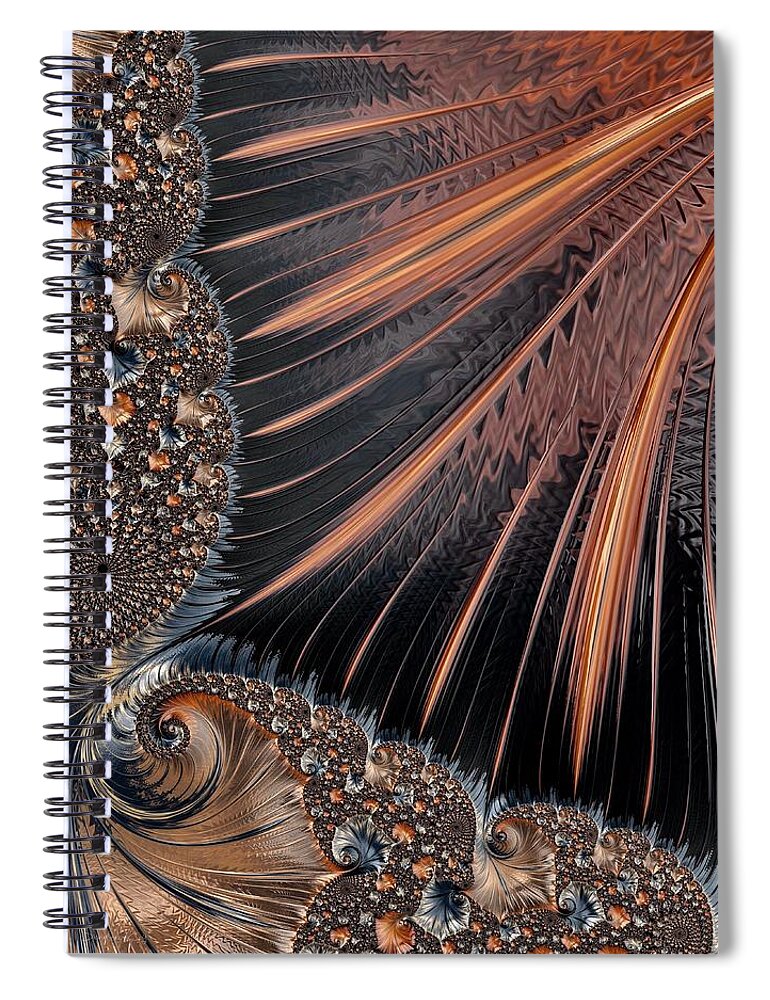 Lovely Spiral Notebook featuring the photograph Lovely Sunset with Trees by Diane Lindon Coy