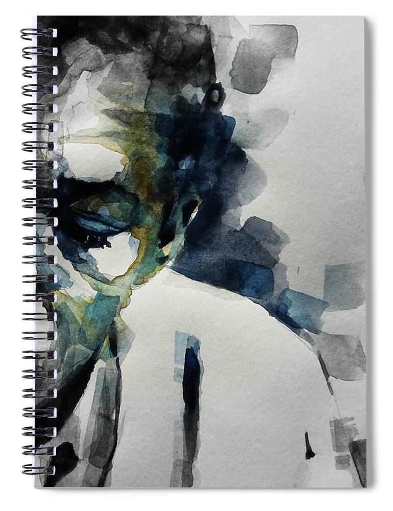 John Coltrane Spiral Notebook featuring the painting Lush Life John Coltrane by Paul Lovering