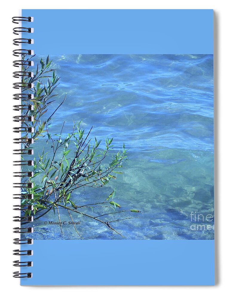 Water Spiral Notebook featuring the photograph M Landscapes Collection No. L239 by Monica C Stovall