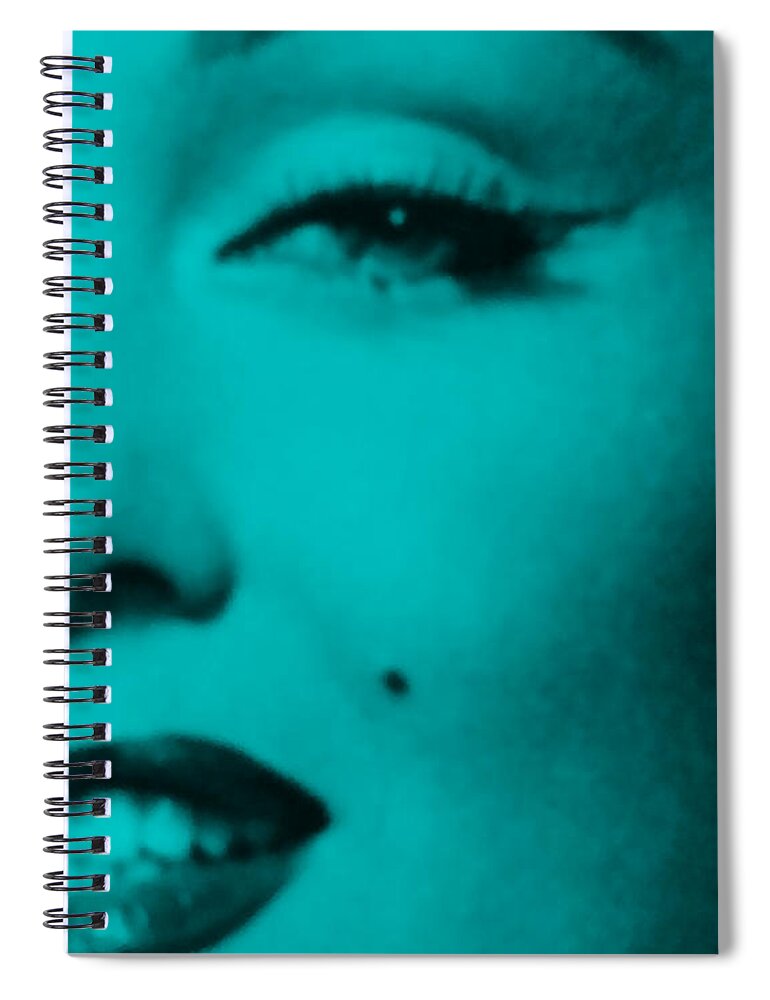 Marilyn Monroe Spiral Notebook featuring the photograph M M N Y A Q U A by Rob Hans