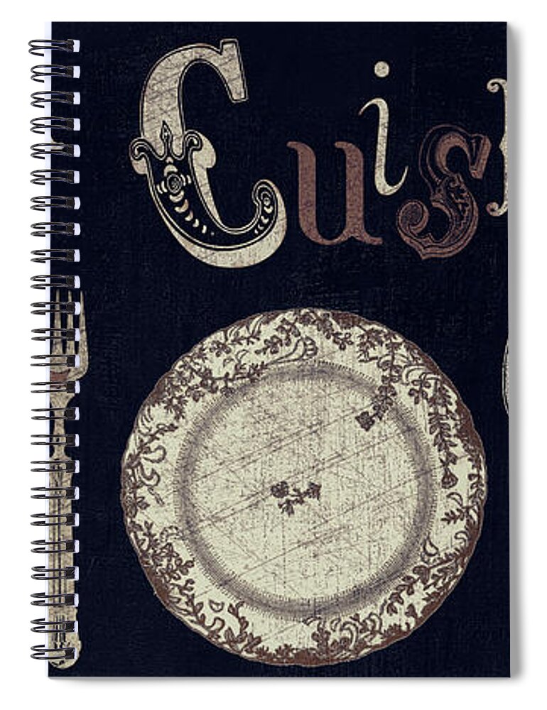 Kitchen Spiral Notebook featuring the painting Ma Maison IV La Cuisine by Mindy Sommers