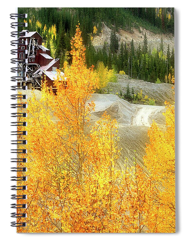 Madonna Mine Spiral Notebook featuring the photograph Madonna Mine - Monarch Pass - Colorado by Jason Politte