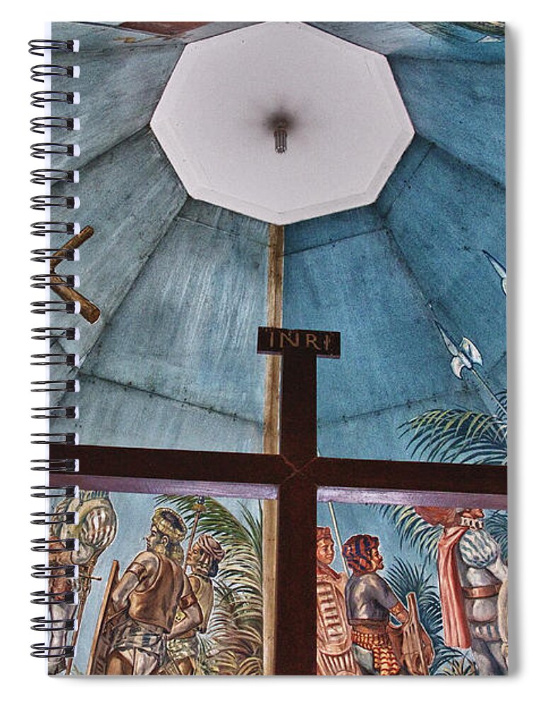 basilica Of San Agustin Spiral Notebook featuring the photograph Magellans Cross Cebu City Philippines by James BO Insogna