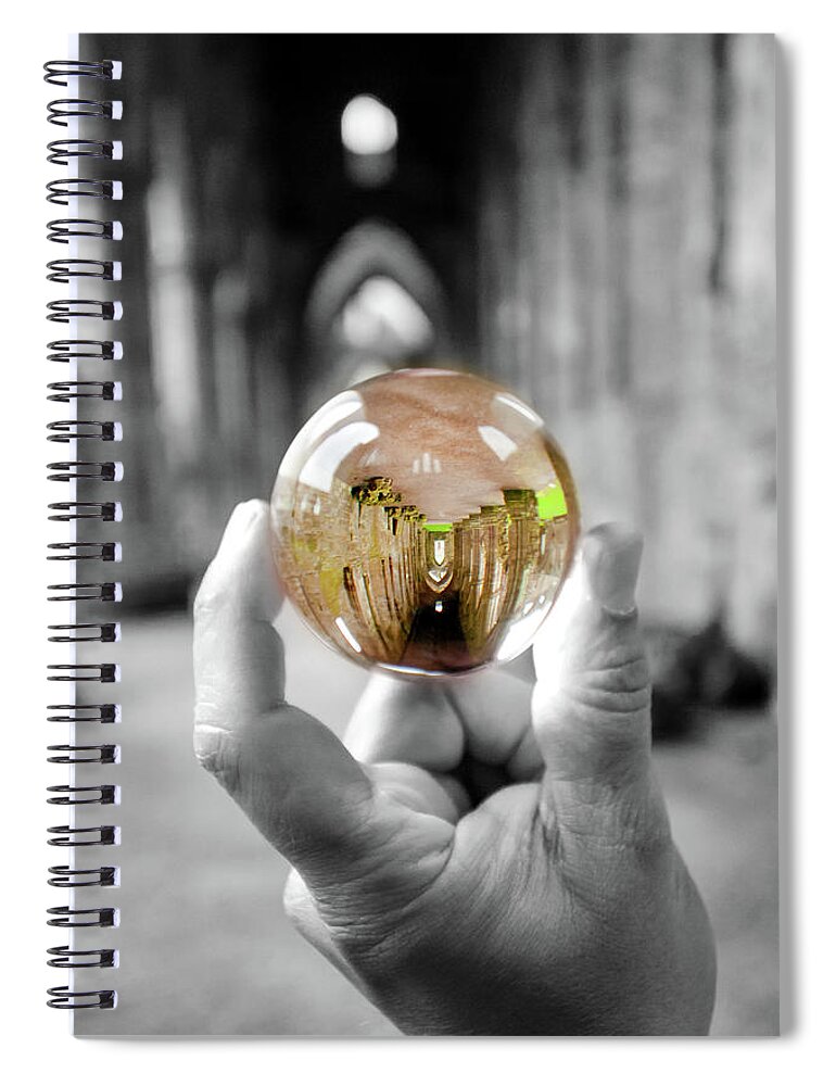 Tintern Abbey Spiral Notebook featuring the photograph Magic Capture by Greg Fortier