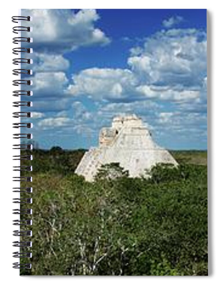 Mexico Spiral Notebook featuring the photograph Magic Uxmal by Robert Grac