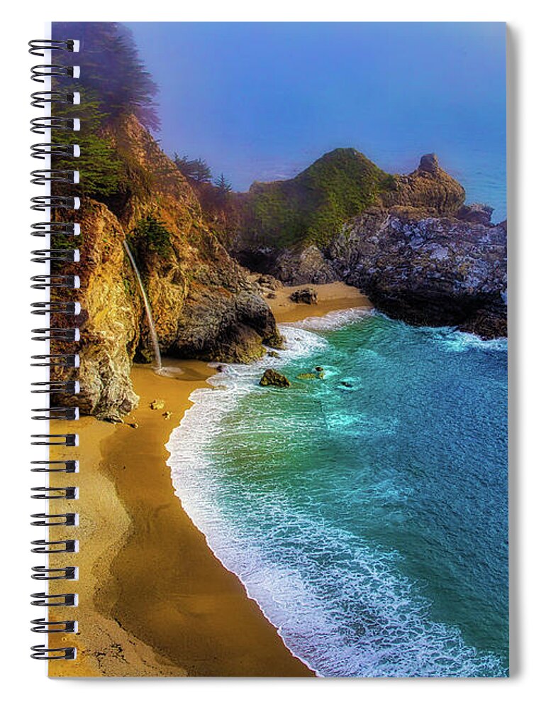 Big Sur California Spiral Notebook featuring the photograph Magical Bay by Garry Gay