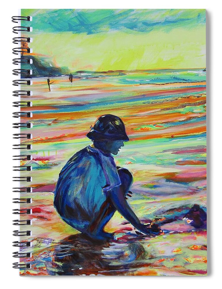 Landscape Spiral Notebook featuring the painting Magical Times by Karin McCombe Jones