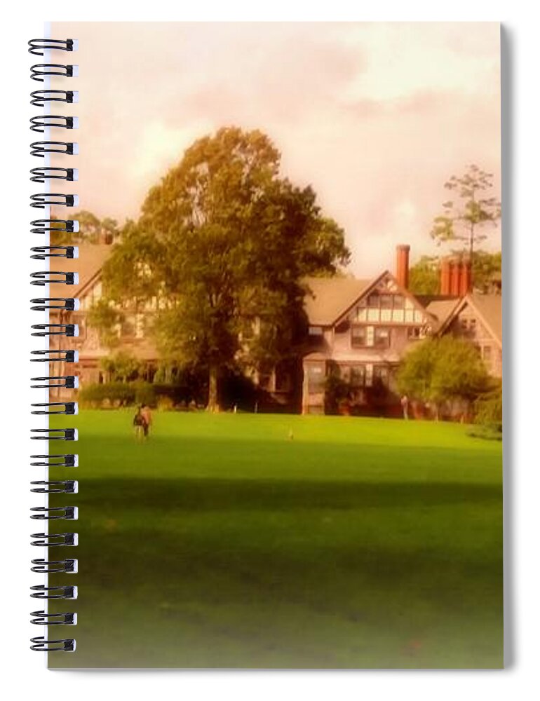 Mansions Spiral Notebook featuring the mixed media Magnificent Cottage by Stacie Siemsen