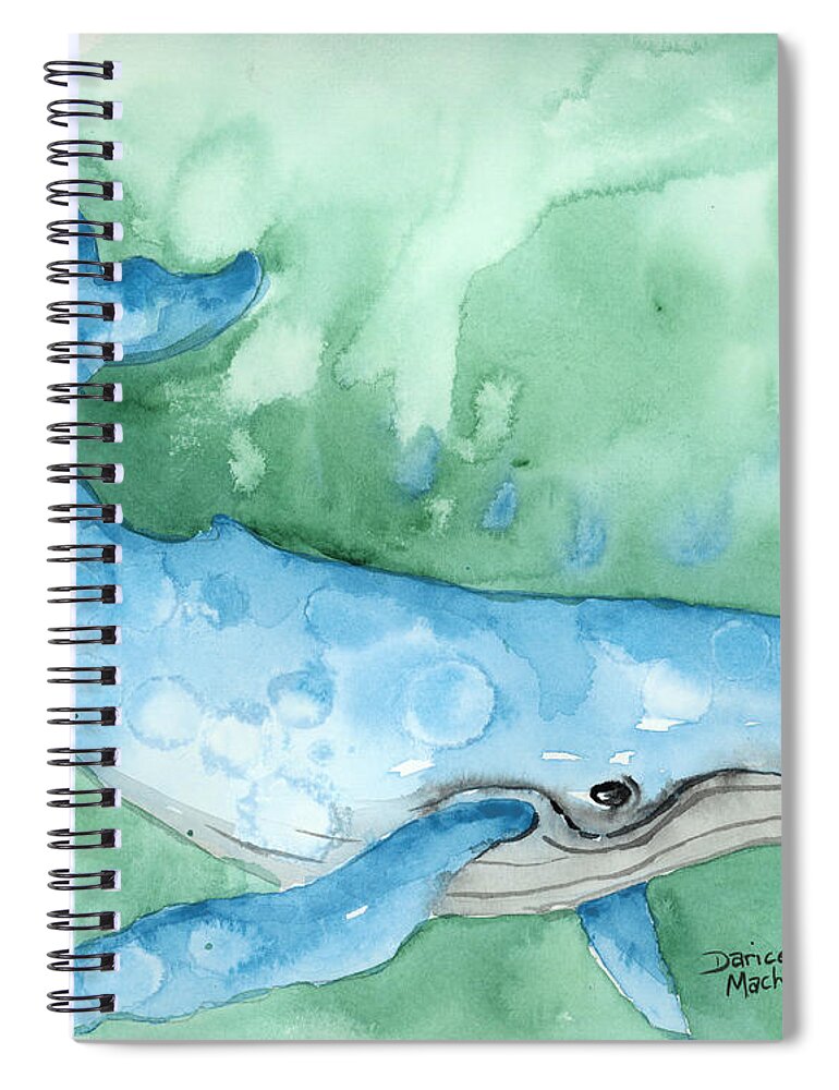 Darice Spiral Notebook featuring the painting Majestic Creature by Darice Machel McGuire