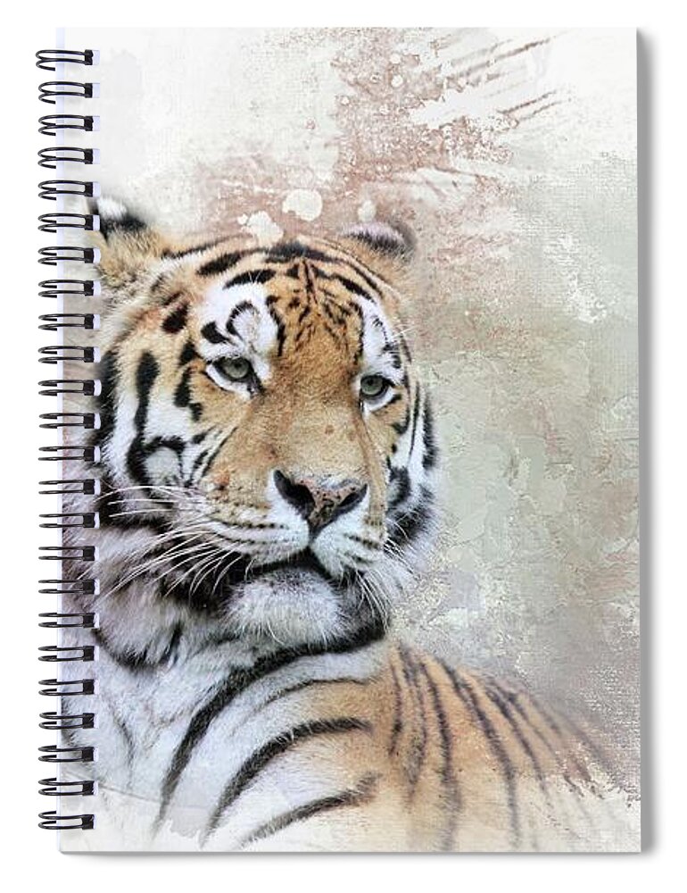 Siberian Tiger Spiral Notebook featuring the photograph Majestic by Eva Lechner