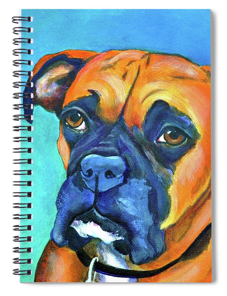 Major Spiral Notebook featuring the painting Major by Debi Starr