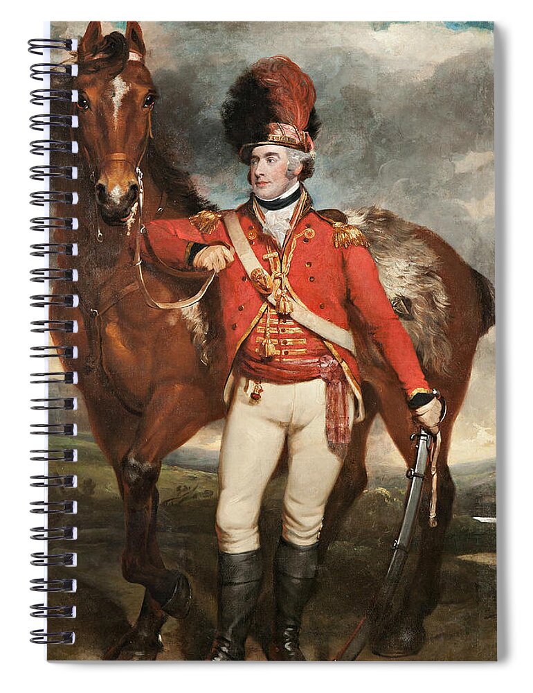 Irish Art Spiral Notebook featuring the painting Major O'Shea of the Loyal Cork Legion by Martin Archer Shee