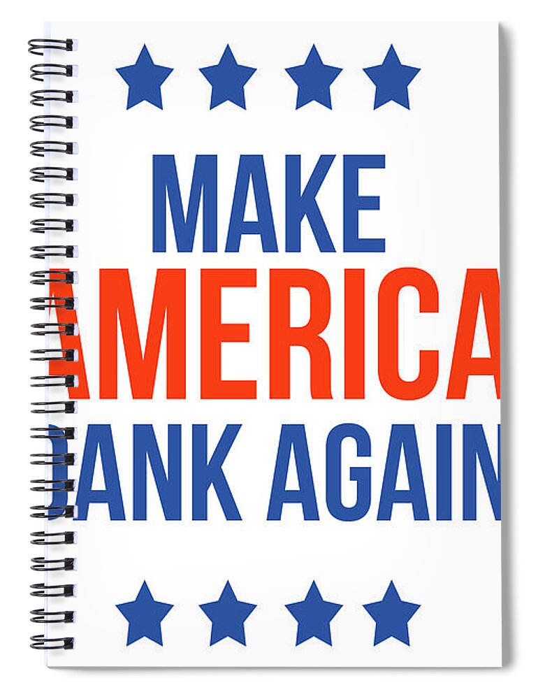 Dank Spiral Notebook featuring the digital art Make America Dank Again- Art by Linda Woods by Linda Woods