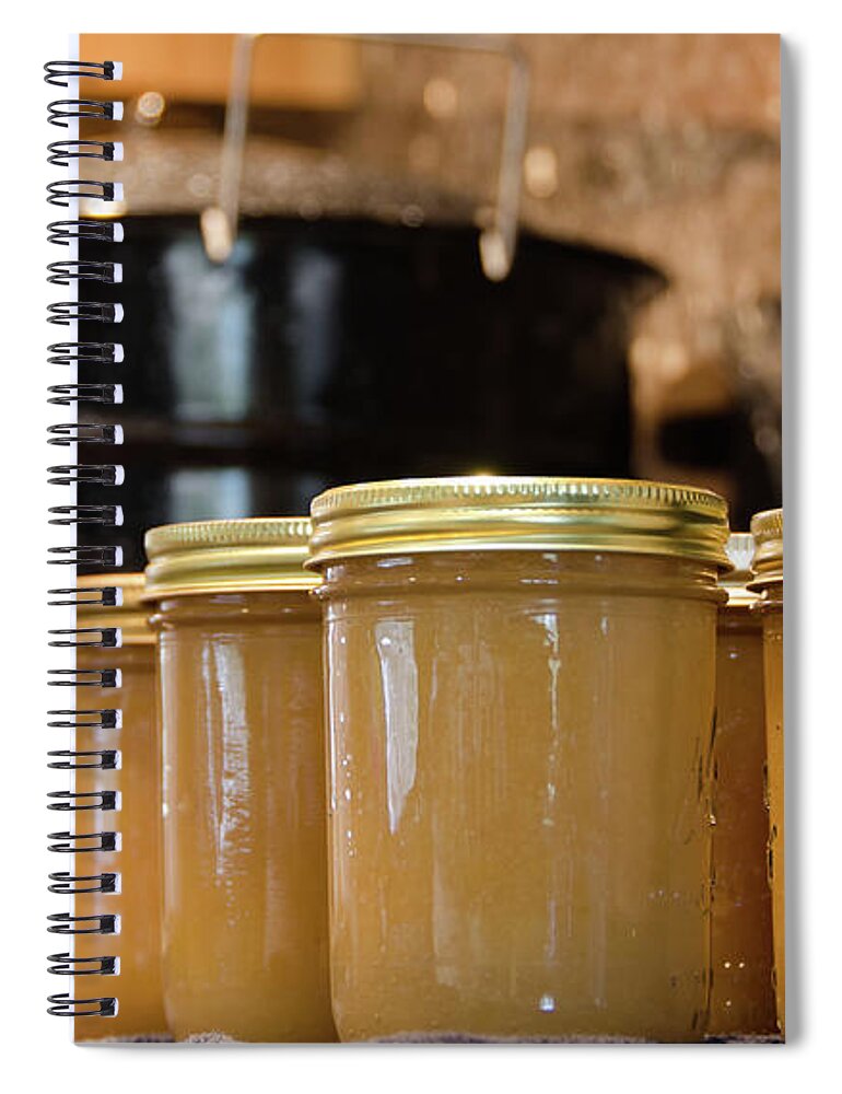 Applesauce Spiral Notebook featuring the photograph Making Applesauce by Debra Baldwin