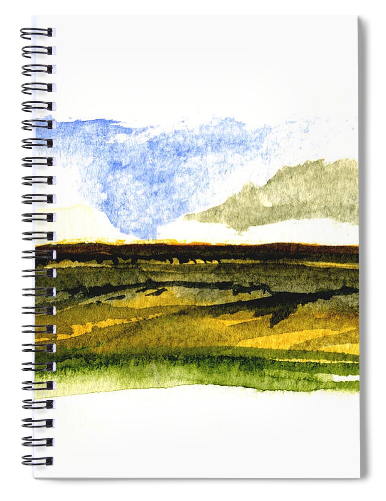 Malaga Spiral Notebook featuring the painting Malaga Washington Ridge by Paul Gaj