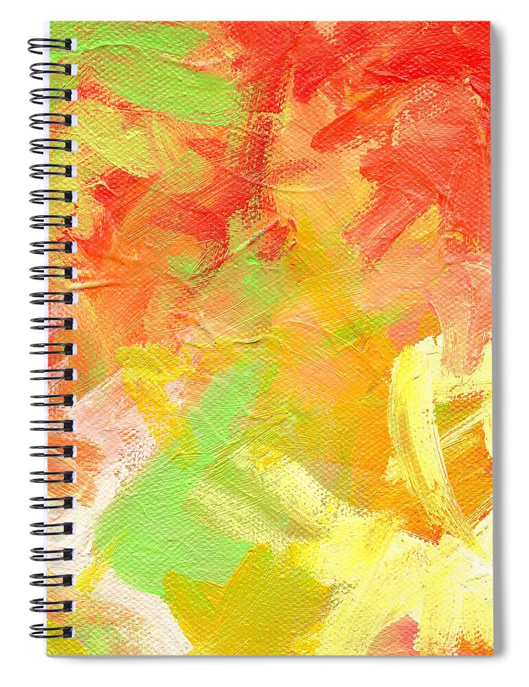 Acrylic Spiral Notebook featuring the painting Malibar 5 by Marcy Brennan