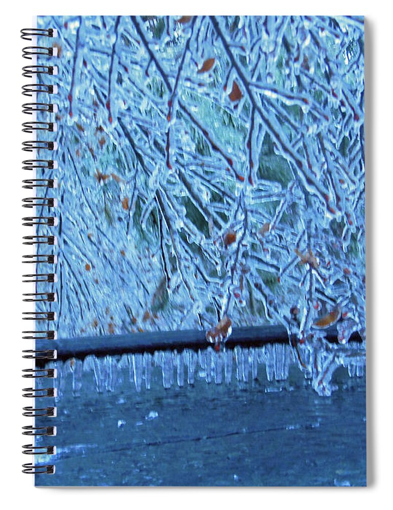 Malibu Icicles Spiral Notebook featuring the photograph Malibu Icicles by Rockin Docks Deluxephotos
