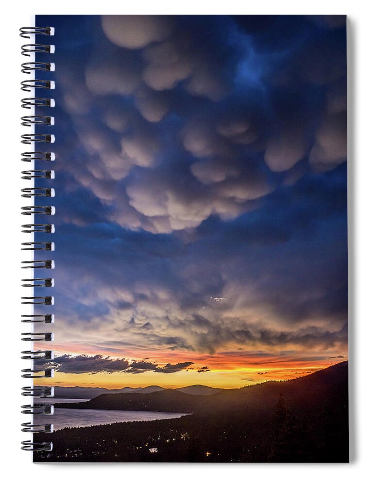 Usa Spiral Notebook featuring the photograph Mammatus by Martin Gollery