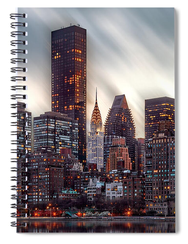 Chrysler Building Spiral Notebook featuring the photograph Manhattan Daze by Az Jackson
