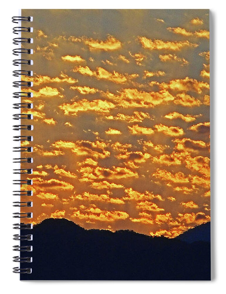 Manzanillo Spiral Notebook featuring the photograph Manzanillo Sunset 2 by Ron Kandt