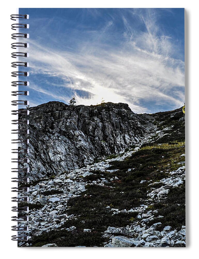 Footpath Spiral Notebook featuring the photograph Maple Pass Loop Rocks by Pelo Blanco Photo
