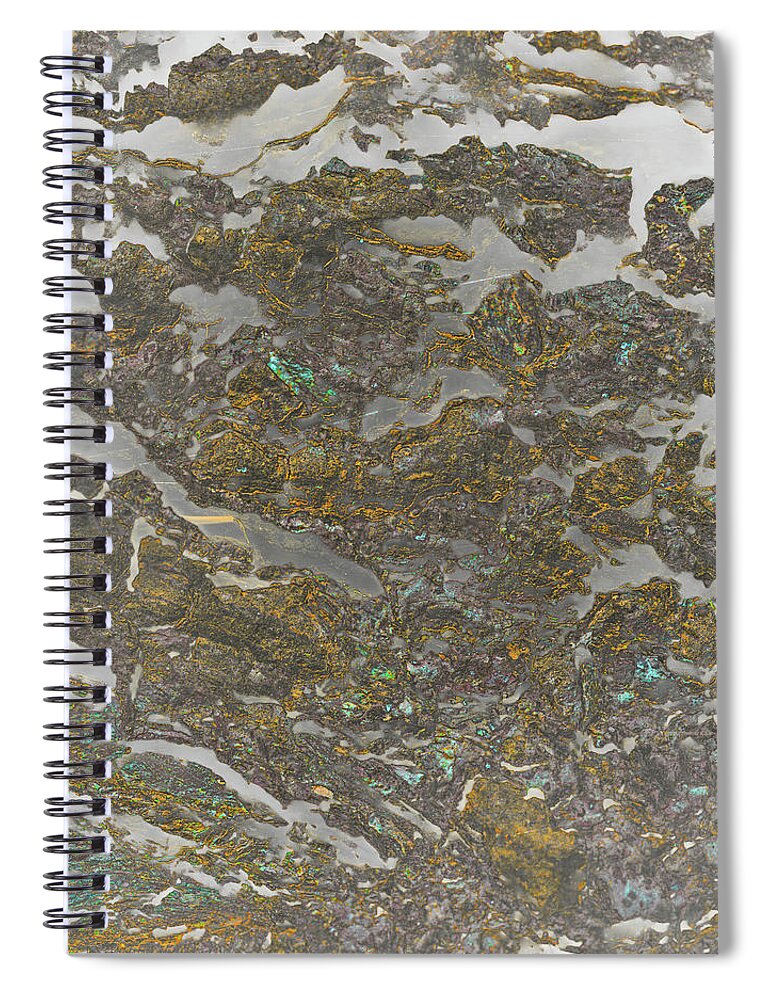 Bark Spiral Notebook featuring the photograph Marble Bark Colored Abstract by Bruce Pritchett
