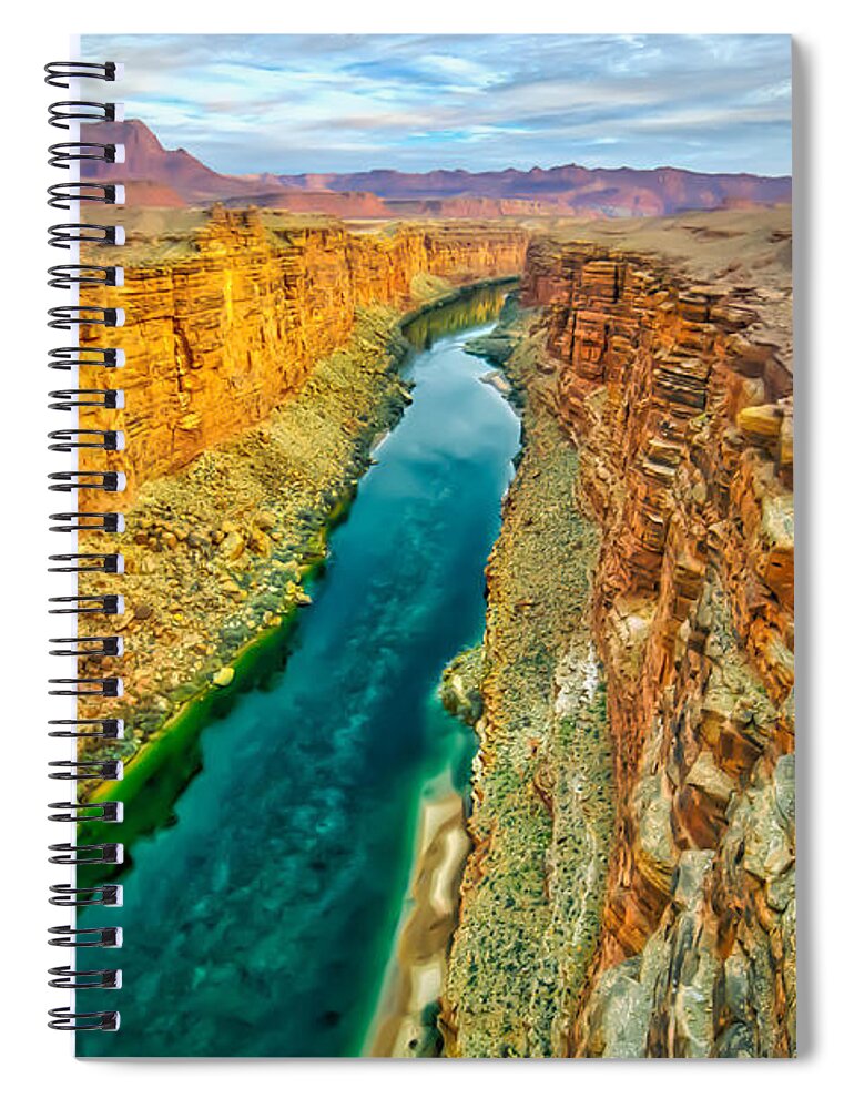 River Spiral Notebook featuring the photograph Marble Canyon by Ches Black