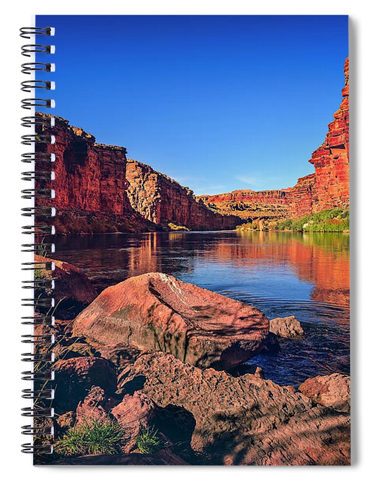 Cathedral Wash Trail Spiral Notebook featuring the photograph Marble Canyon by Peter Lakomy