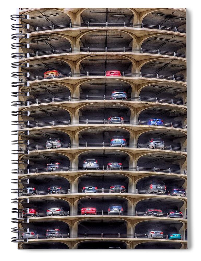 Marina City Spiral Notebook featuring the photograph Marina City Chicago by Gia Marie Houck