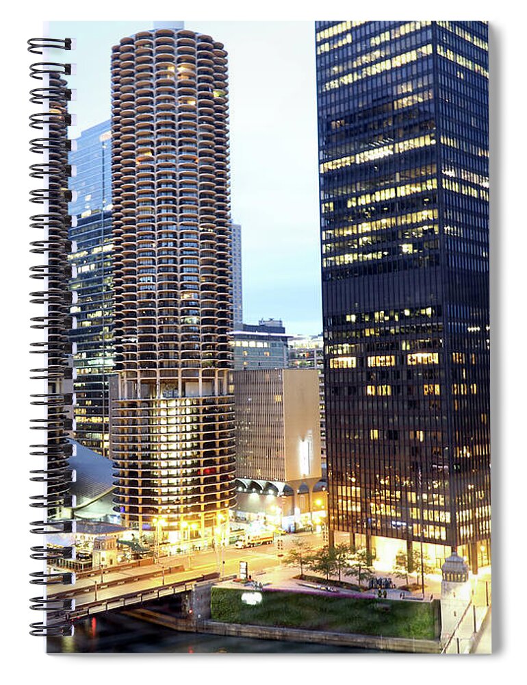 Marina Towers Spiral Notebook featuring the photograph Marina Towers by Jackson Pearson
