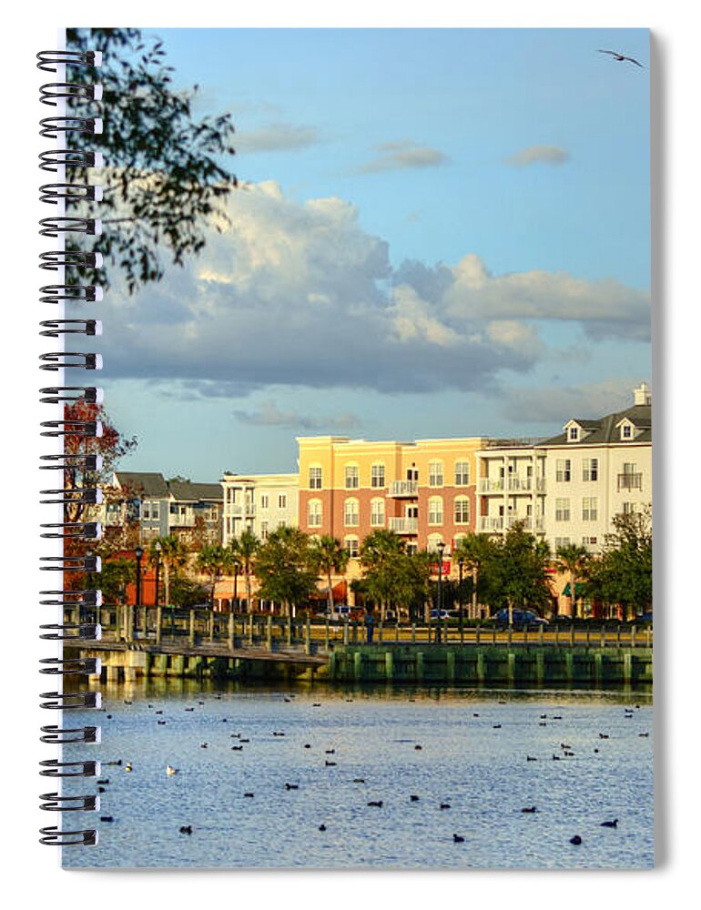 Scenic Spiral Notebook featuring the photograph Market Common Myrtle Beach by Kathy Baccari