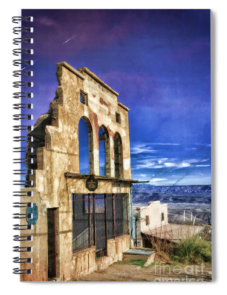 Jerome Spiral Notebook featuring the photograph Market Ruins in Jerome by Teresa Zieba