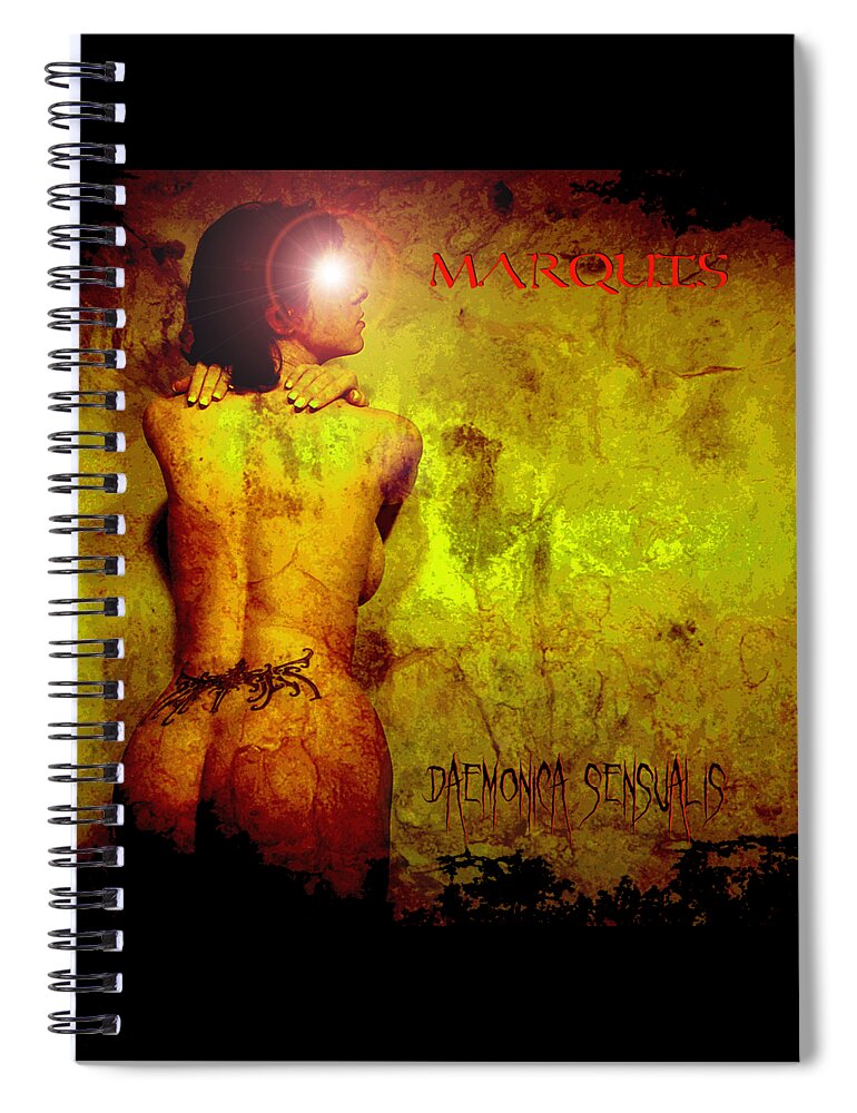 Album Cover Spiral Notebook featuring the digital art Marquis - Daemonica Sensualis by Mark Baranowski