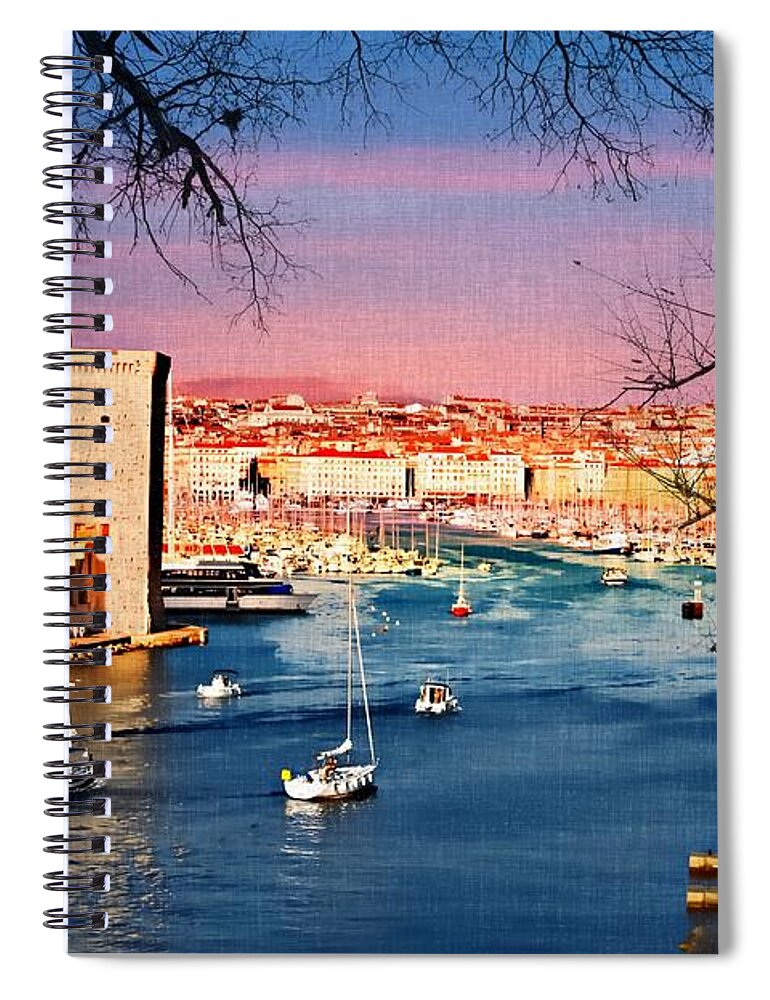 Nature Spiral Notebook featuring the photograph Marseille by Jean Francois Gil