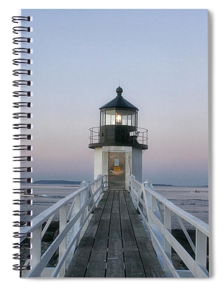 Marshall Point Lighthouse Spiral Notebook featuring the photograph Marshall Point Lighthouse by Cindi Ressler