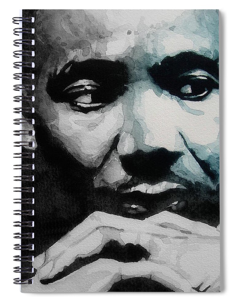 Mlk Spiral Notebook featuring the painting Martin Luther King Jr- I Have A Dream by Paul Lovering