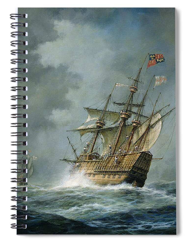 Mary Rose Spiral Notebook featuring the painting Mary Rose by Richard Willis