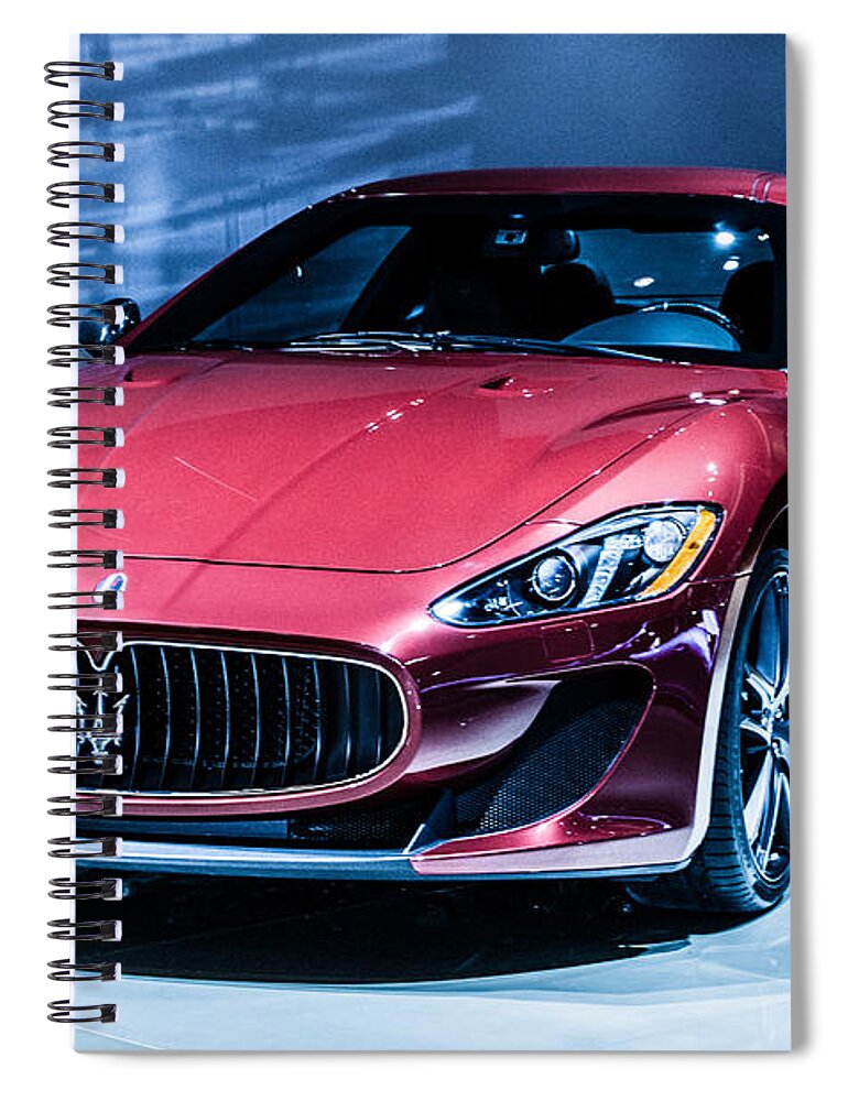 Auto Spiral Notebook featuring the photograph Maserati by Ronald Grogan