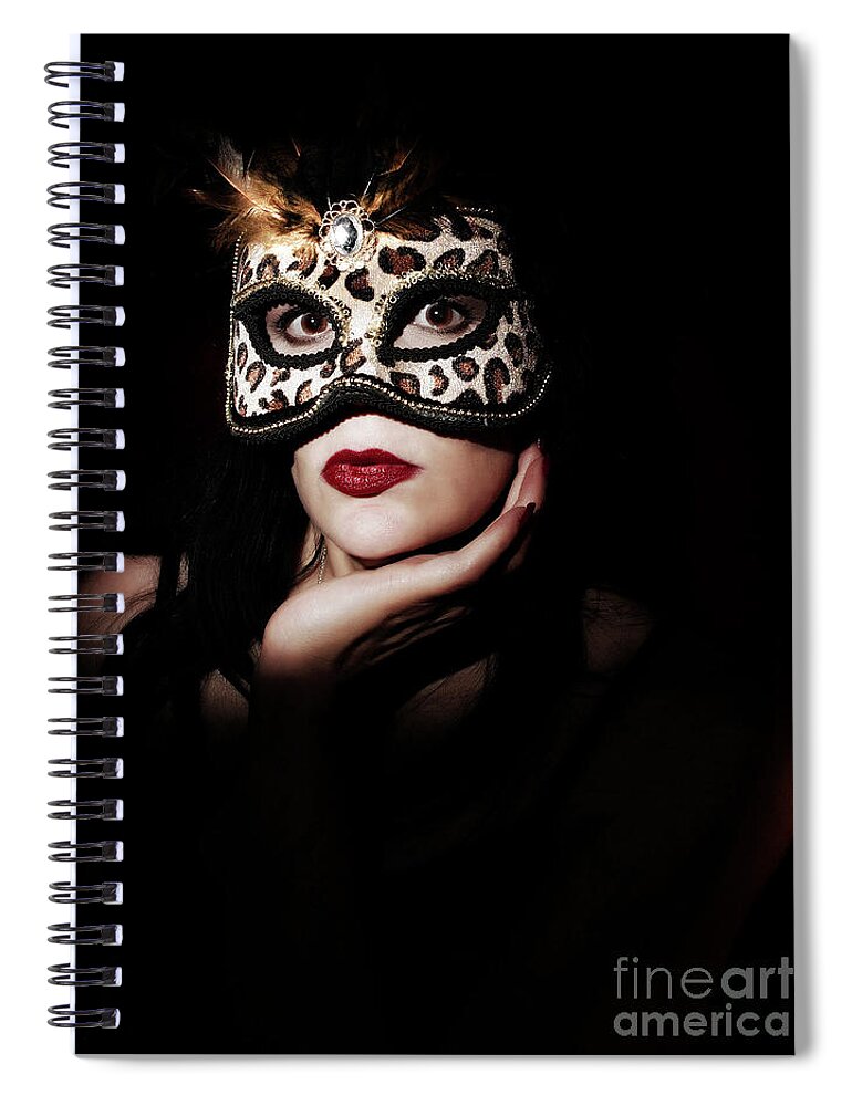 Dorothy Lee Photography. Photography Spiral Notebook featuring the photograph Masquerade Through The Shadows by Dorothy Lee