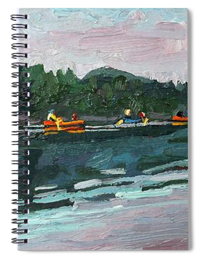 1788 Spiral Notebook featuring the painting Mattawa Morning by Phil Chadwick