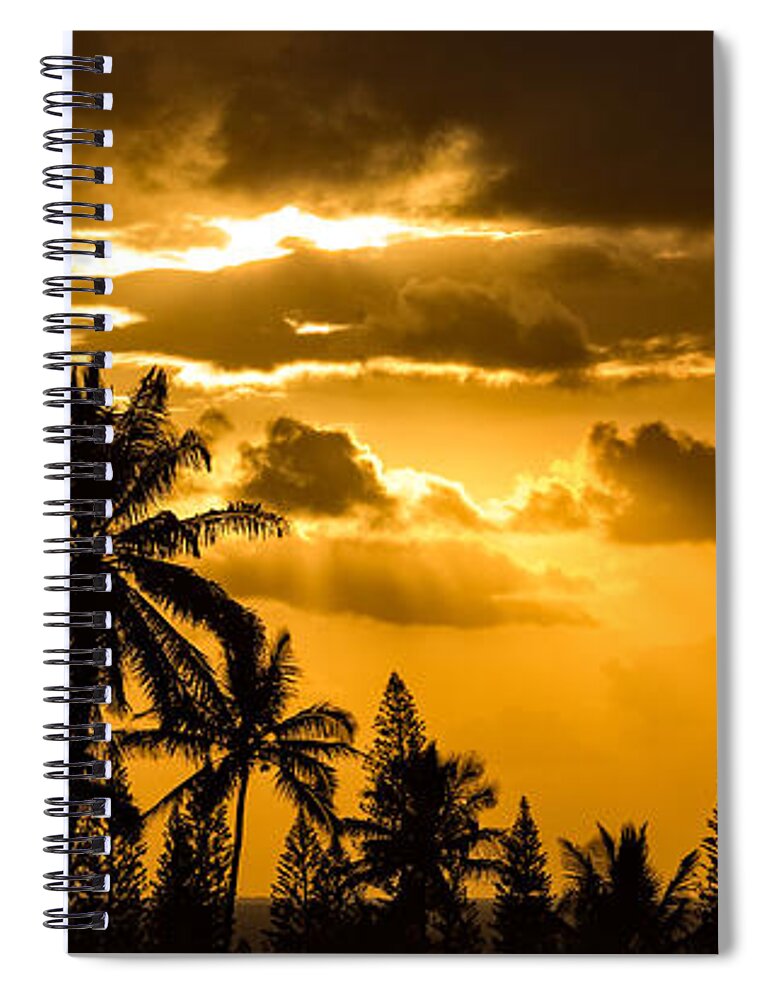 Sunset Spiral Notebook featuring the photograph Maui Sunset by Patti Schulze