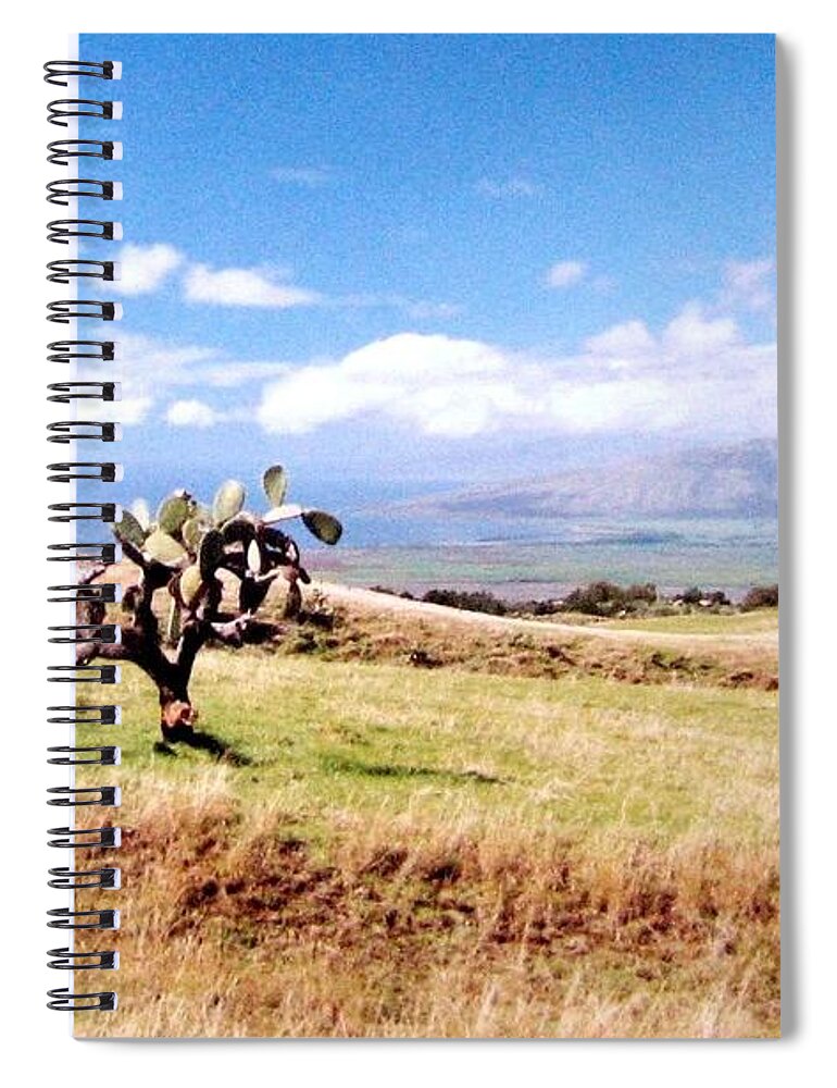 1986 Spiral Notebook featuring the photograph Maui Upcountry by Will Borden