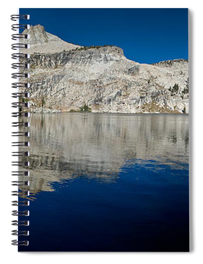 Sierra Nevada Spiral Notebook featuring the photograph May Lake Panorama by Greg Nyquist