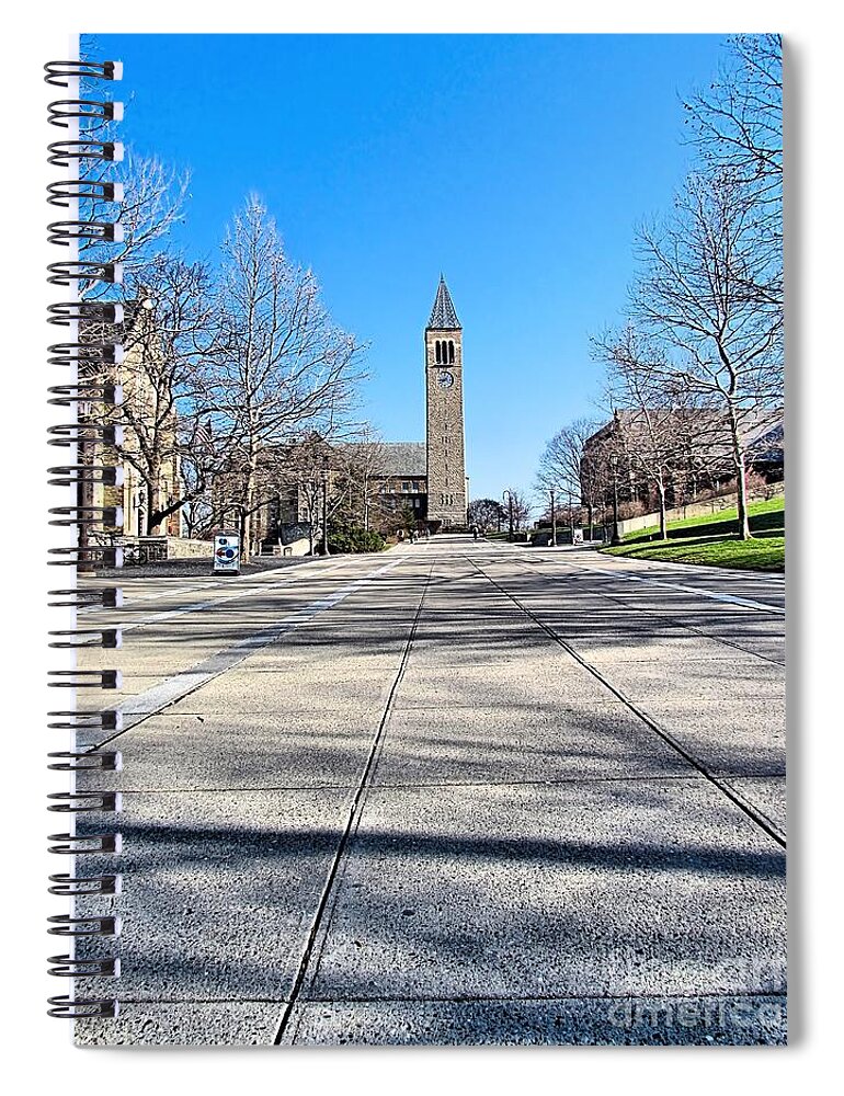 Mcgraw Tower Spiral Notebook featuring the photograph McGraw Tower by Elizabeth Dow