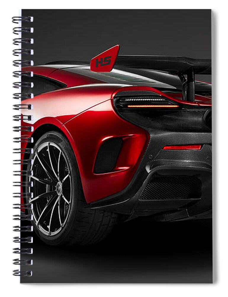 Mclaren Mso Hs Spiral Notebook featuring the digital art McLaren MSO HS by Super Lovely