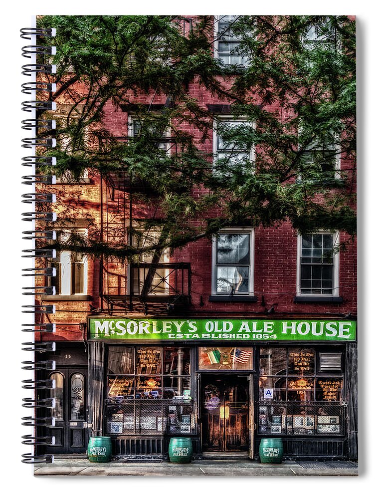 Mcsorley's Old Ale House Spiral Notebook featuring the photograph McSorley's Old Ale House NYC by Susan Candelario