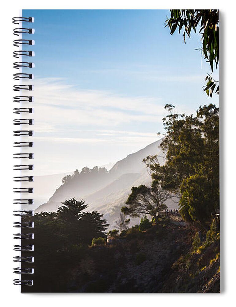 Nature Spiral Notebook featuring the photograph McWay Cove by Robert J Caputo