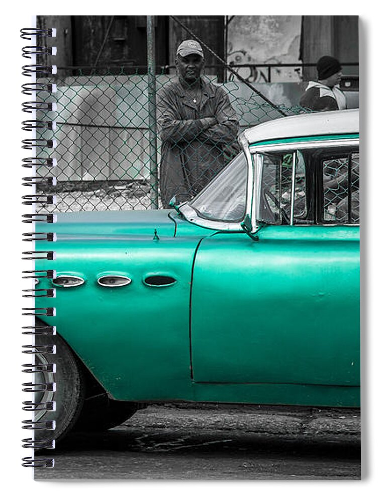 Cuba Spiral Notebook featuring the photograph Mean Streets by Bill Cubitt