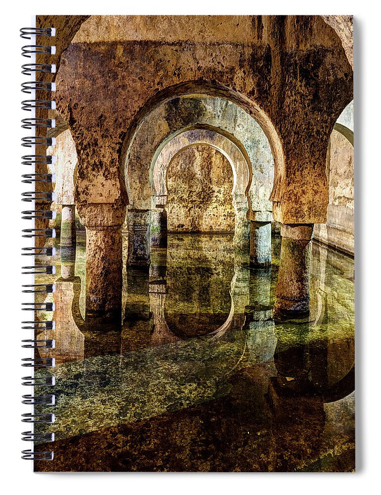 Cistern Spiral Notebook featuring the photograph Medieval Cistern in Caceres 03 by Weston Westmoreland